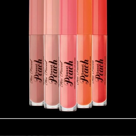 NWT TOO FACED SWEET PEACH CREAMY OIL LIP GLOSS - Picture 3 of 6
